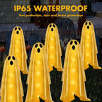 Betrihyes 6-Pack Solar Halloween Ghost Path Lights