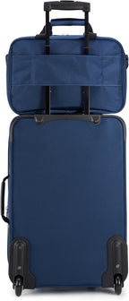 Amazon Basics Softside Luggage Set, 23-Inch Suitcase & 15-Inch Tote