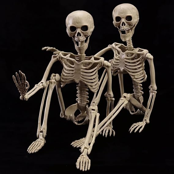 wymulot 2-Pack 40-Inch Posable Halloween Skeletons