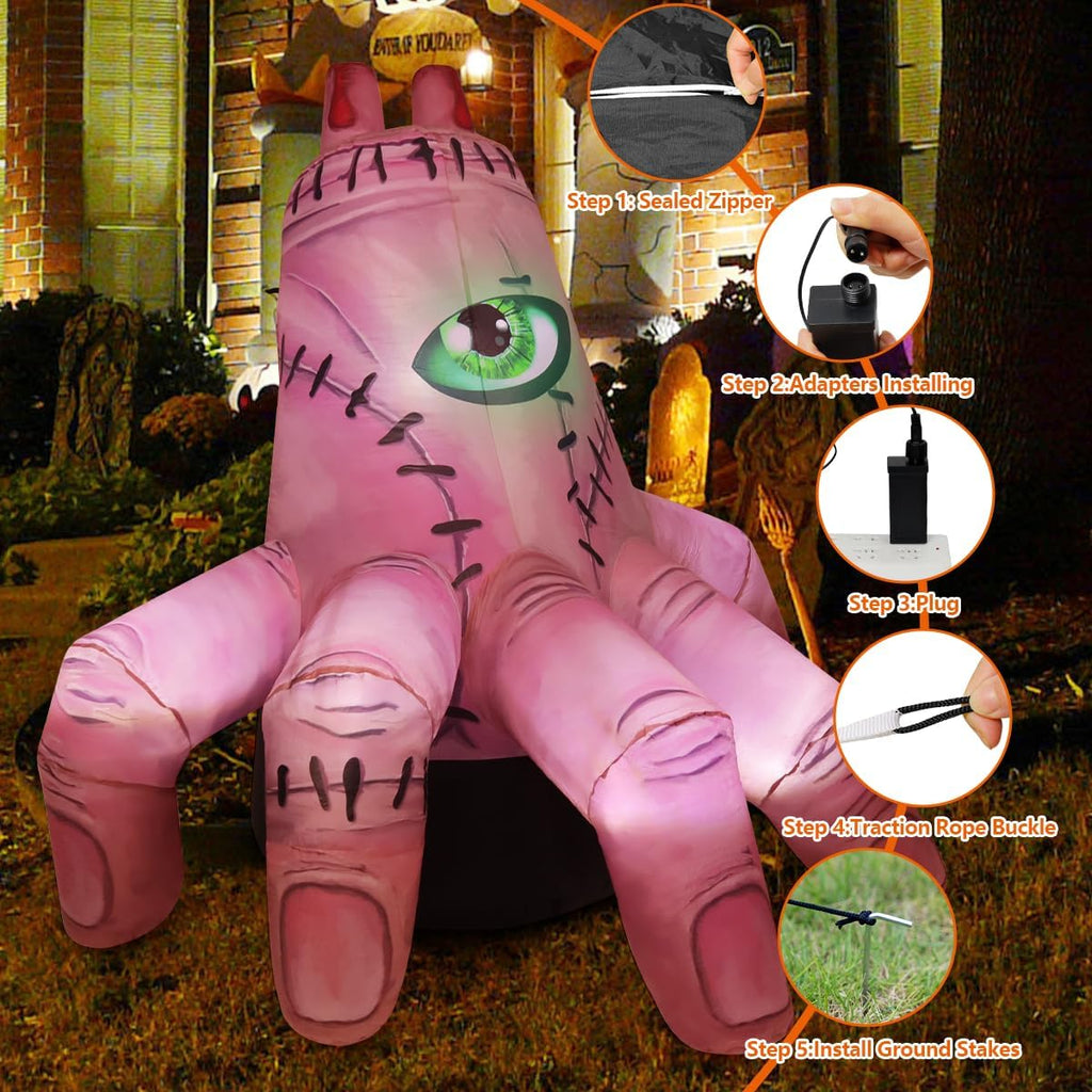 COMIN CO-69424 6-Foot Halloween Hand Inflatable – Skin – product detail