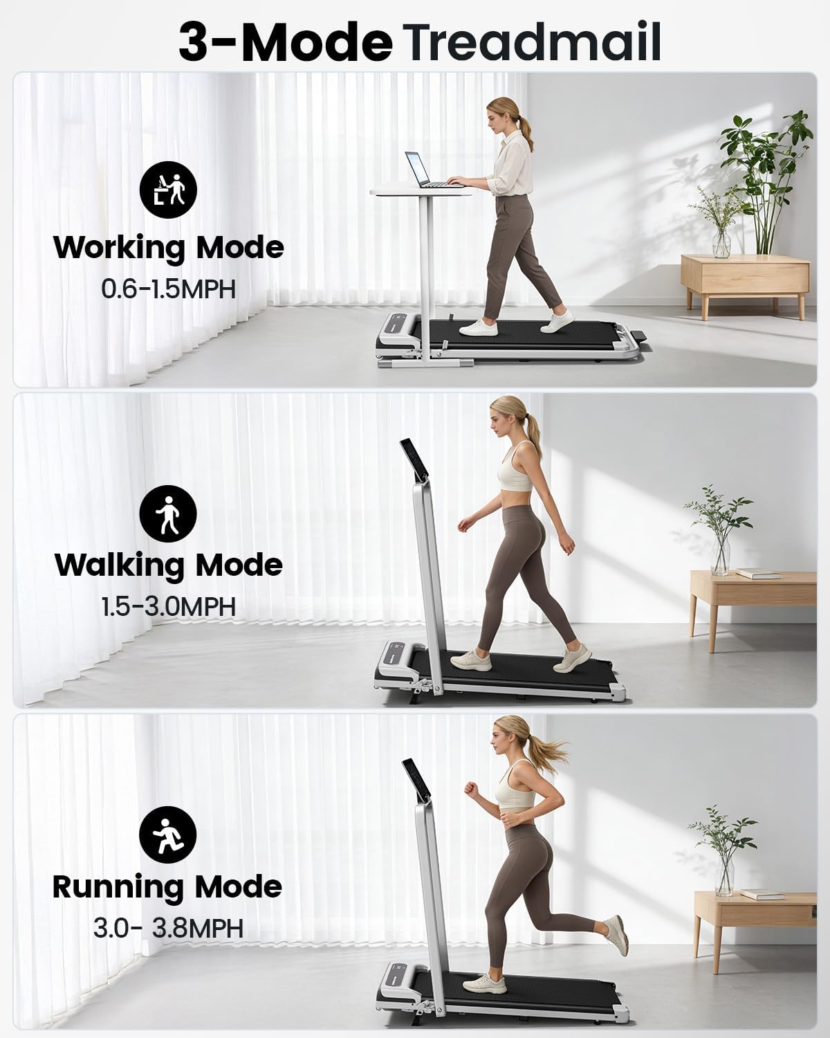 Yagud BW-SRM16M Walking Treadmill – V-Grey – product detail