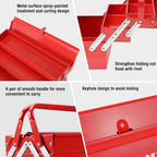 WORKPRO W082075AE 18-Inch Five-Tray Cantilever Tool Box – Red – product detail