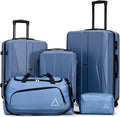 CONCEPTEN C3-ABS5PCS-BU Hardside Luggage Set – 5PCS, Blue
