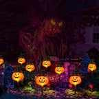 Awinking XMS049 6-Pack Solar Pumpkin Stake Lights – orange – product detail