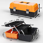 Torin ATRJH-3430T Three-Tier Tool Box – 16.5 inches, Orange – 16.5 inches / Orange – product detail