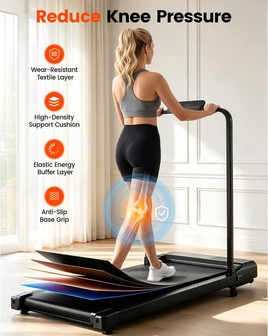 ICYLOOT Walking Treadmill – Black – ‎Black – product detail