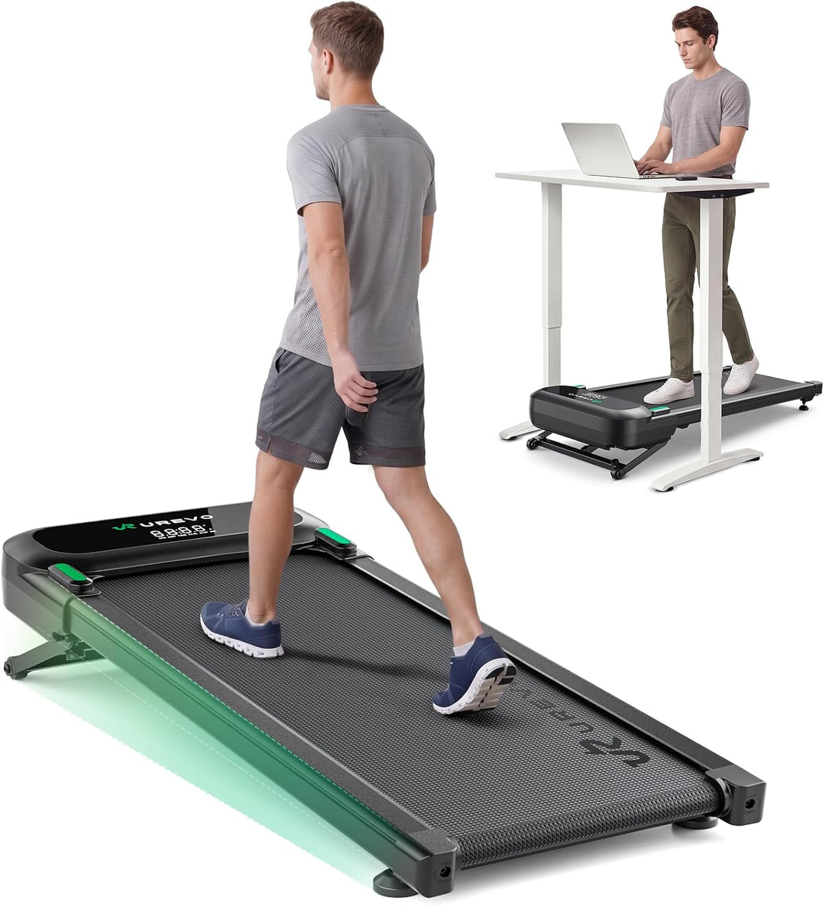 UREVO URTM054 Walking Treadmill – Carbon-Black