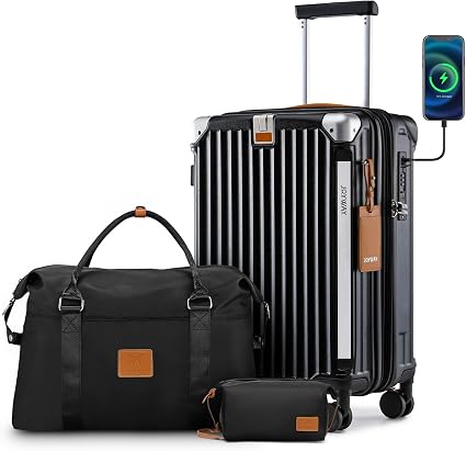 Joyway TR014 Luggage Set – Carry-On 20-Inch Handbag, Black