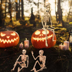 Abakuku Posable Halloween Skeleton Decorations, 16 or 36 Inch