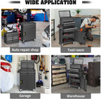 Winado 4-Drawer Rolling Tool Chest with Detachable Top – Black – Black / 55.00*32.00*68.00 cm – product detail