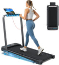 WELLFIT WFTM037 Walking Treadmill – Black with Blue