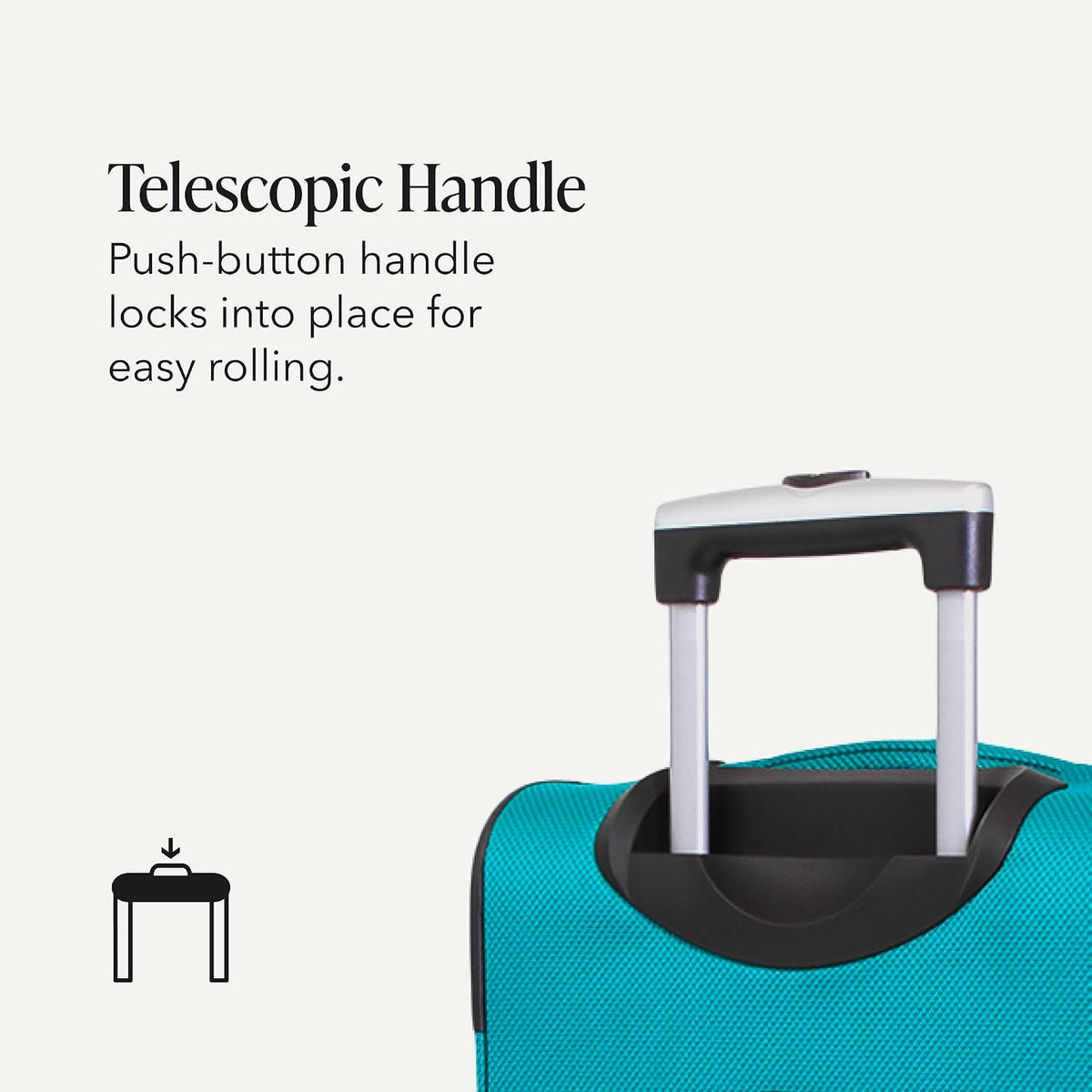 SwissGear Sion Expandable Softside Suitcase – Teal / Checked-Large 29-Inch – product detail