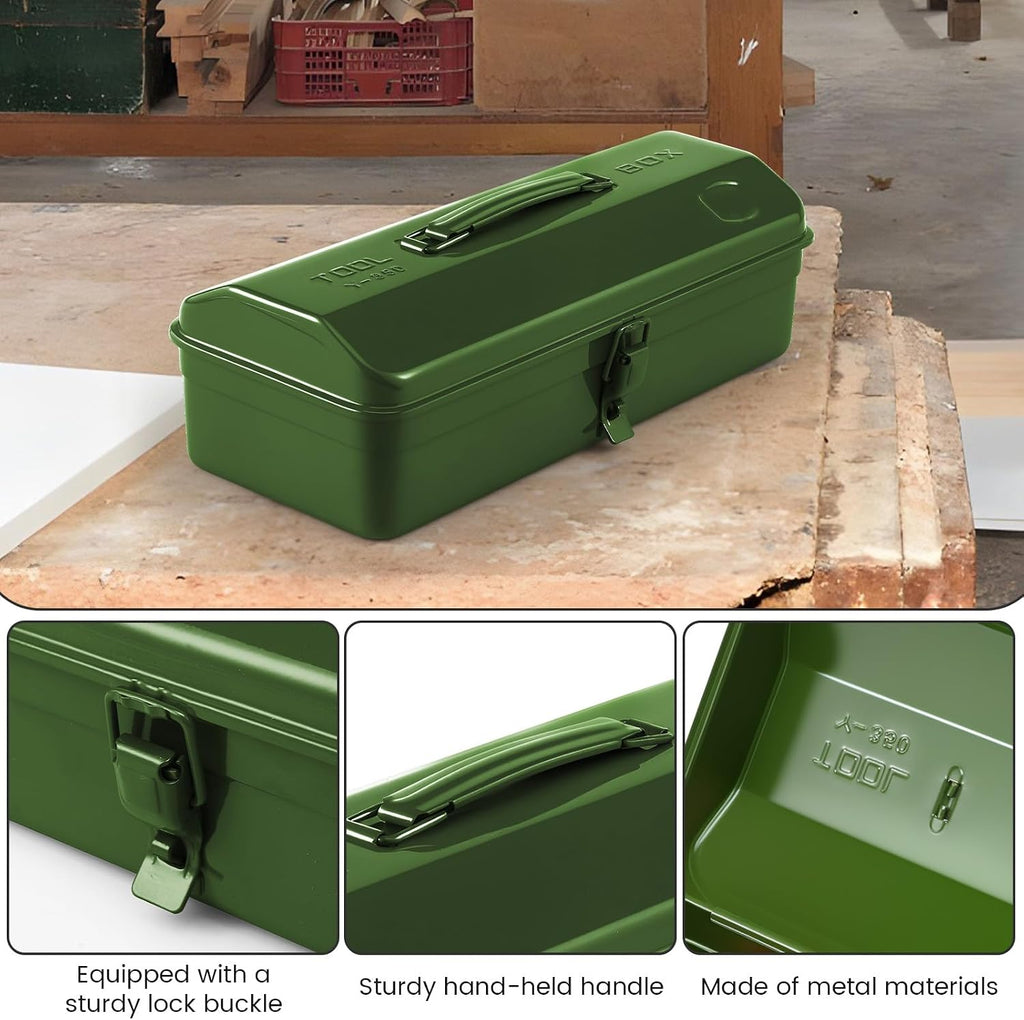 NEMTMCUA 15-Inch Metal Tool Box – green – product detail
