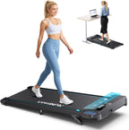 RUNIMON Under-Desk Walking Treadmill – Black/Blue