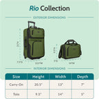 U.S. Traveler US5600O Softside Luggage Set – 21"/14", Orange – Orange / 21"/14" – product detail