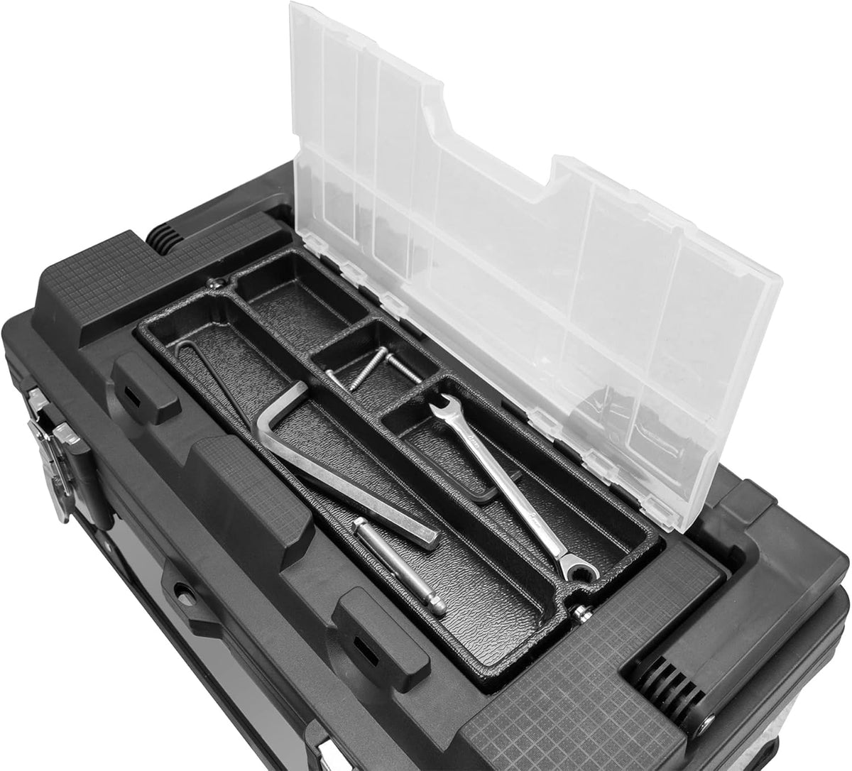 BIG RED A5519BR 19-Inch Stainless Steel and Plastic Tool Box – Silver – product detail