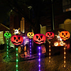 Homeleo HLD578 6-Pack Color-Changing Solar Pumpkin Path Lights – Multicolor Pumpkin – product detail