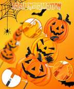 Beterzack 628NGDC 2-Set Stackable Metal Pumpkin Yard Stakes – Halloween yard signs – 2 Pack Stacked Pumpkins / Halloween yard signs – product detail