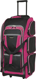 Travelers Club Rolling Travel Duffel Bag – Hot Pink