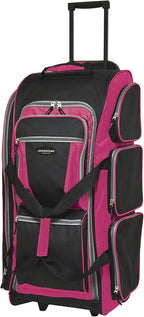 Travelers Club Rolling Travel Duffel Bag – Hot Pink