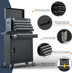 Granper 5-Drawer Rolling Tool Chest – 5-Drawer, Black – Black / 5-Drawer – product detail