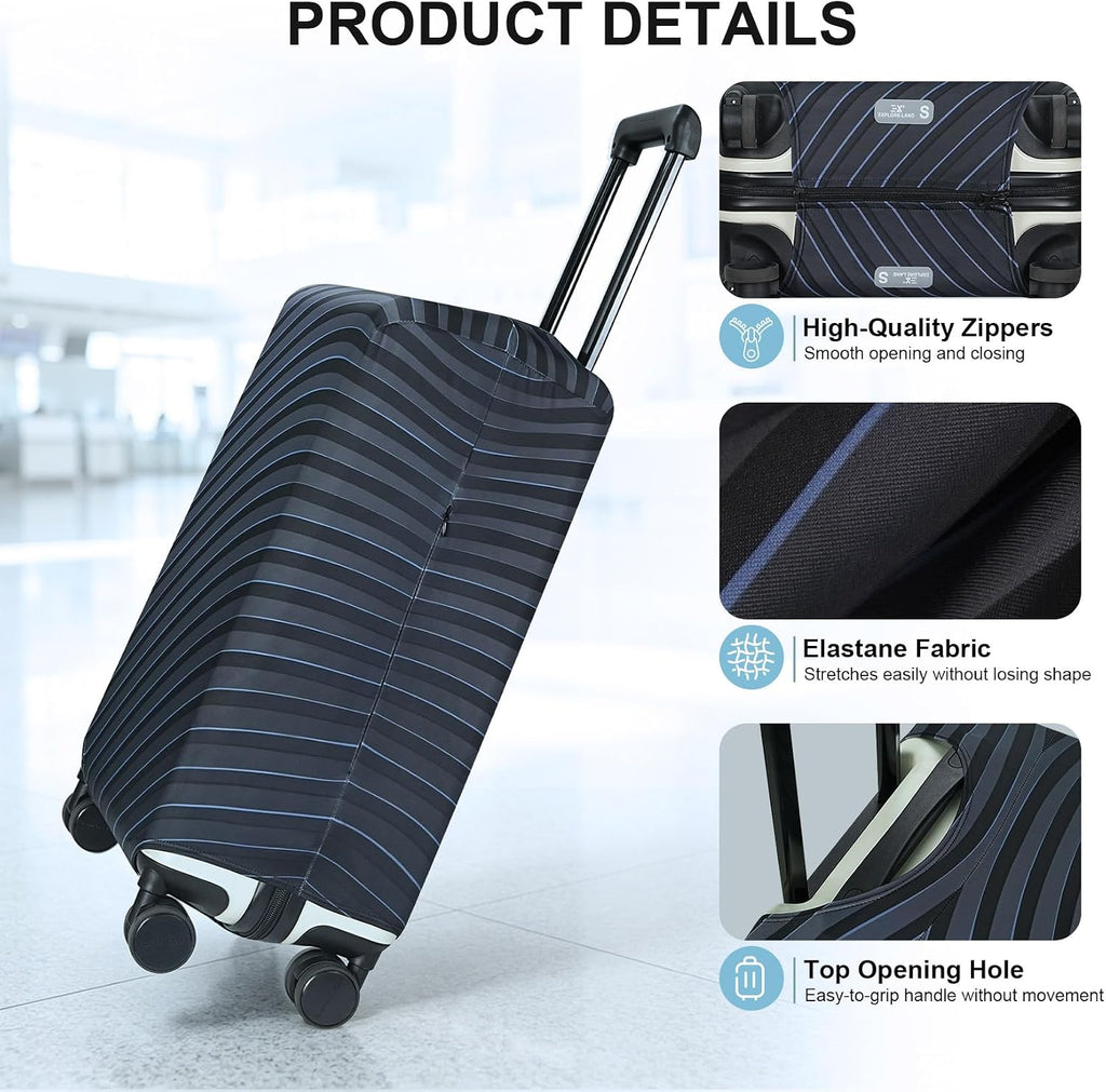 Explore Land Luggage Cover – Small, Gray Wave – Gray Wave / Small – product detail