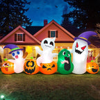 KOOY Halloween Inflatable Decorations – Ghost Pumpkin – product detail