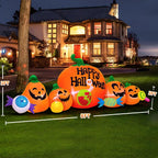 KOOY Halloween Inflatable Decorations – happy pumpkin – product detail