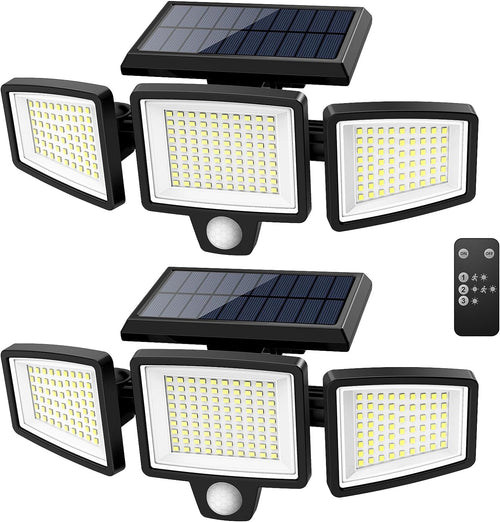 Tuffenough Solar Motion Lights, Black, 2-Pack