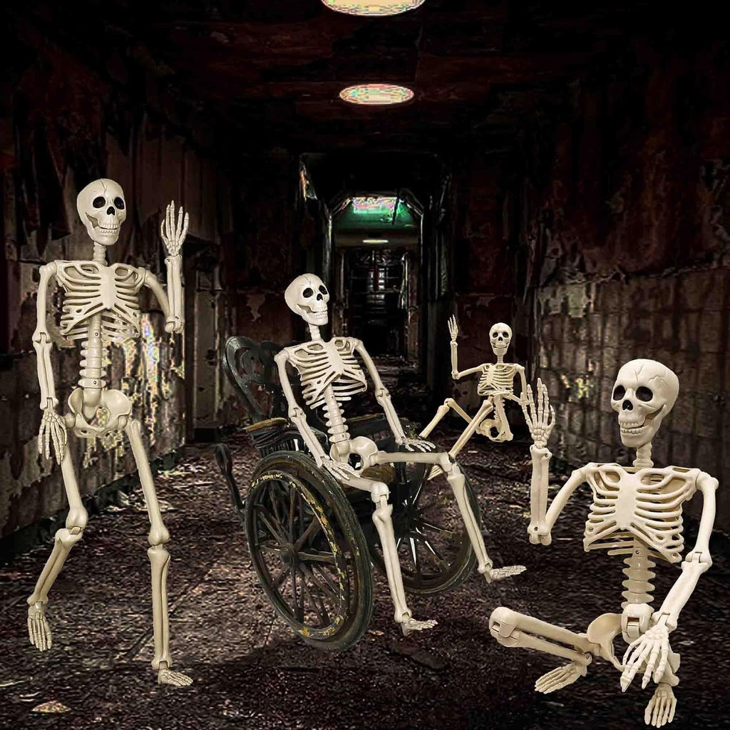 Znorso P0033A 2-Pack Posable Halloween Human Skeletons – 36 IN, White – 36 IN / White – product detail