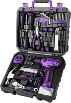 DEKOPRO 126-Piece Cordless Drill and Hand Tool Set