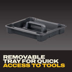 DEWALT DWST17806 TSTAK Deep Tool Box with Removable Tray – Black – product detail