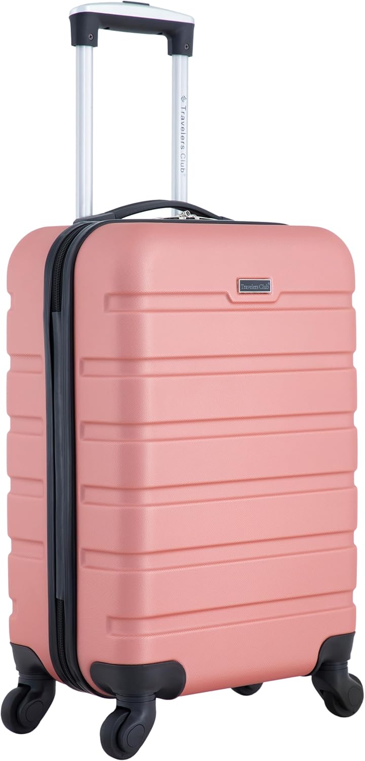 Travelers Club Carry-On Suitcase – 22-Inch, Rose Gold – Rose Gold / 22-Inch – product detail