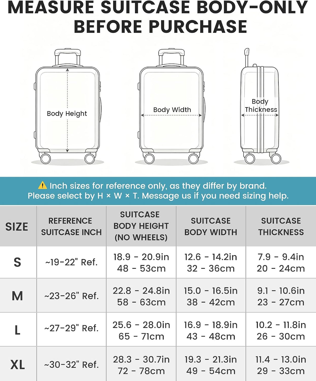 TRAVELKIN more than travel XL Luggage Cover – XL, Black – Black / XL – product detail