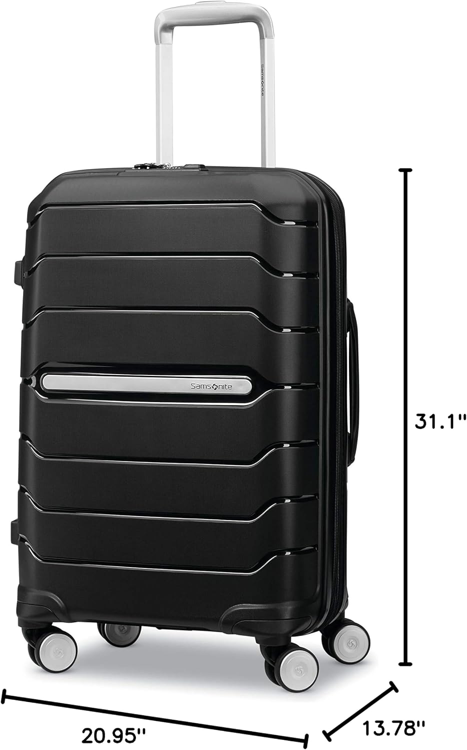 Samsonite 78257-1041 Hardside Suitcase – Checked-Large Spinner, Black – Black / Checked-Large Spinner – product detail