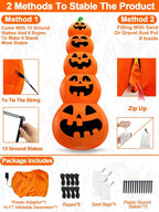 TURNMEON RH-120-2000U4-1 14-Foot Halloween Stacked Pumpkins Inflatable – Multicolor – product detail