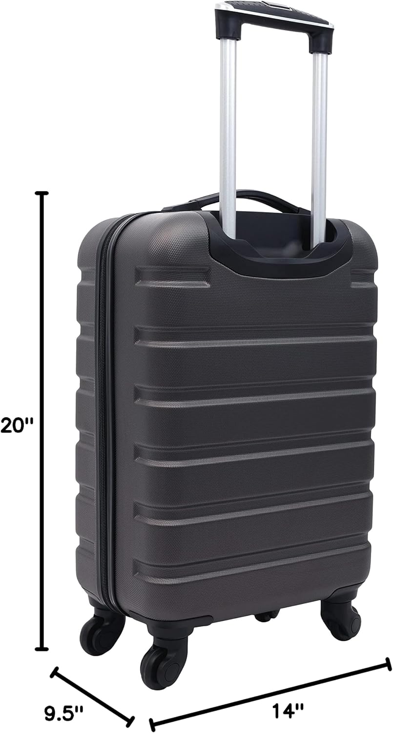 Wrangler Hardside Spinner Carry-On Suitcase – Charcoal – product detail