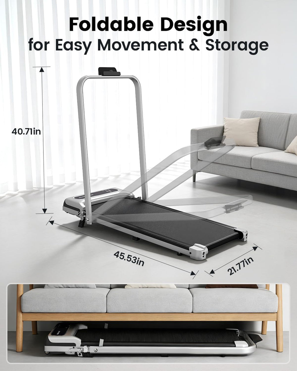 Yagud BW-SRM16M Walking Treadmill – V-Grey – product detail