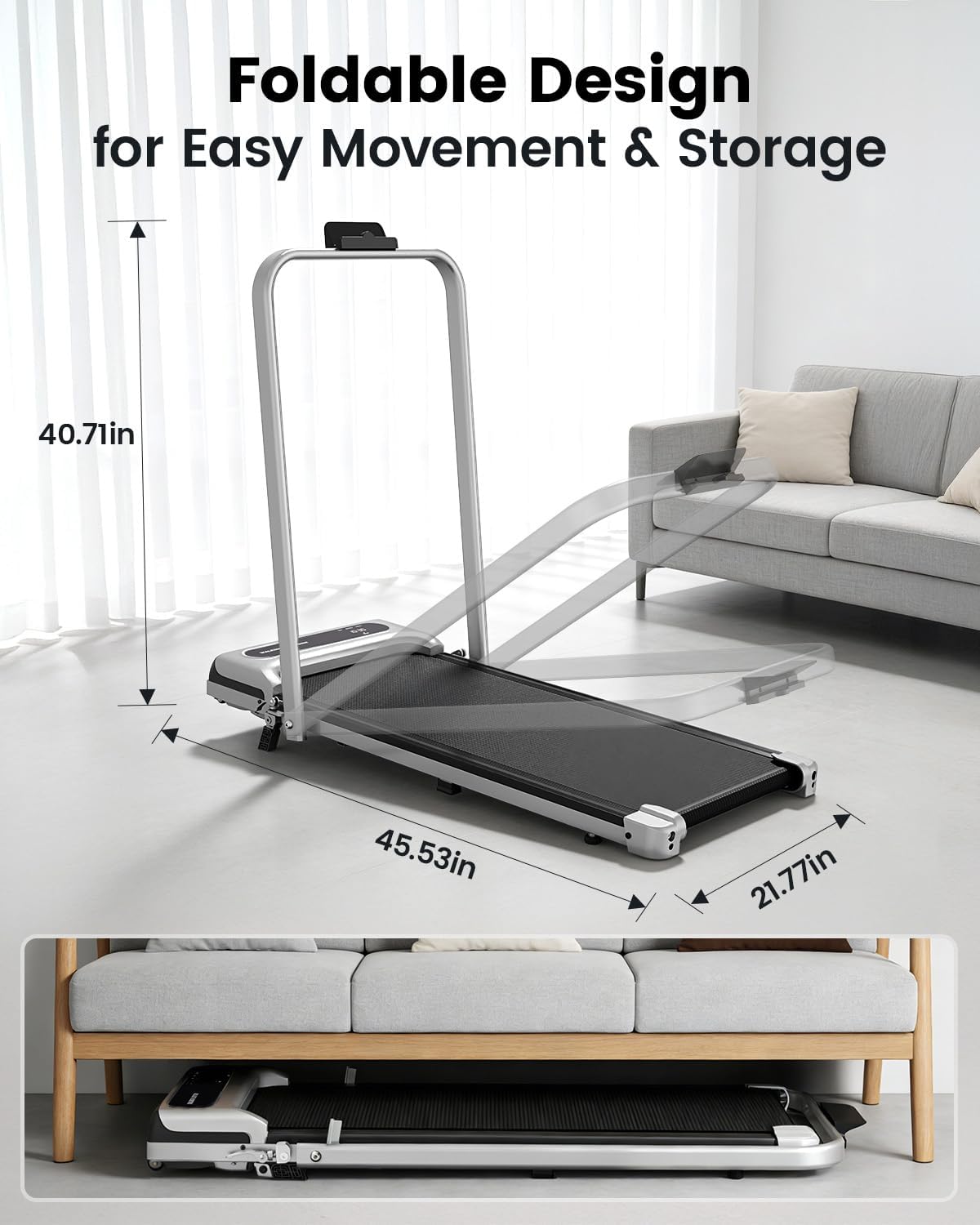 Yagud BW-SRM16M Walking Treadmill – V-Grey – product detail