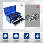 WORKPRO RM 18-Inch 2-Drawer Metal Tool Box – 18 Inch, Blue – Blue / 18 Inch – product detail