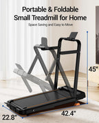 CURSOR FITNESS X5F Folding Walking Treadmill with Handles