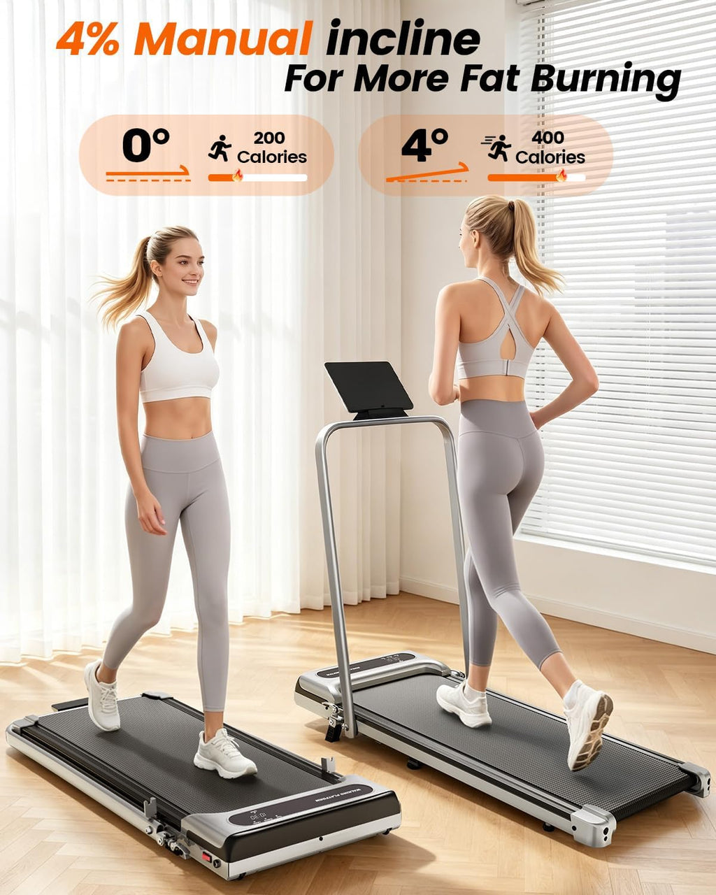 ICYLOOT Walking Treadmill – Sliver – product detail