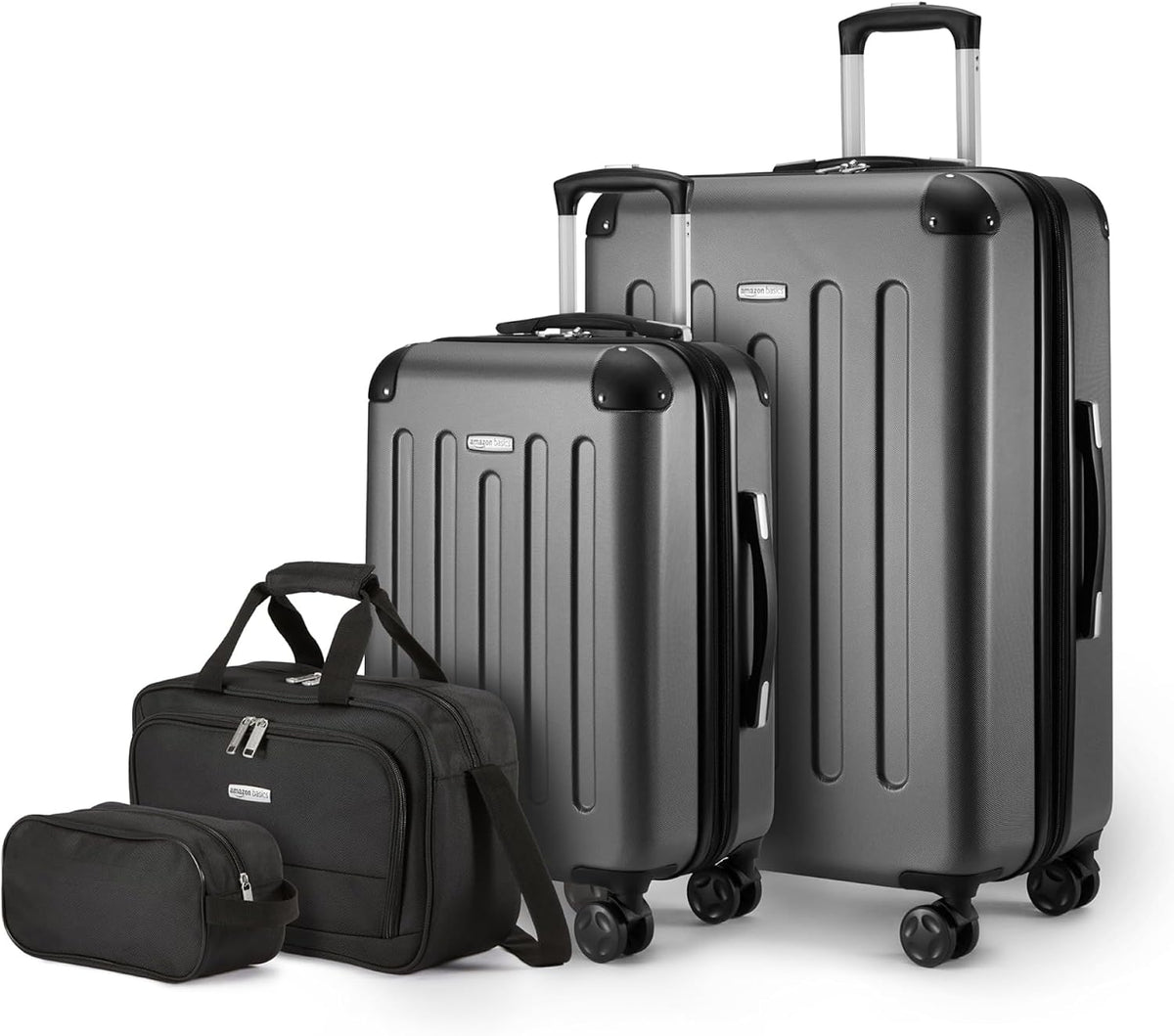 Amazon Basics 3-Piece & 4-Piece Luggage Sets with Spinner Suitcases