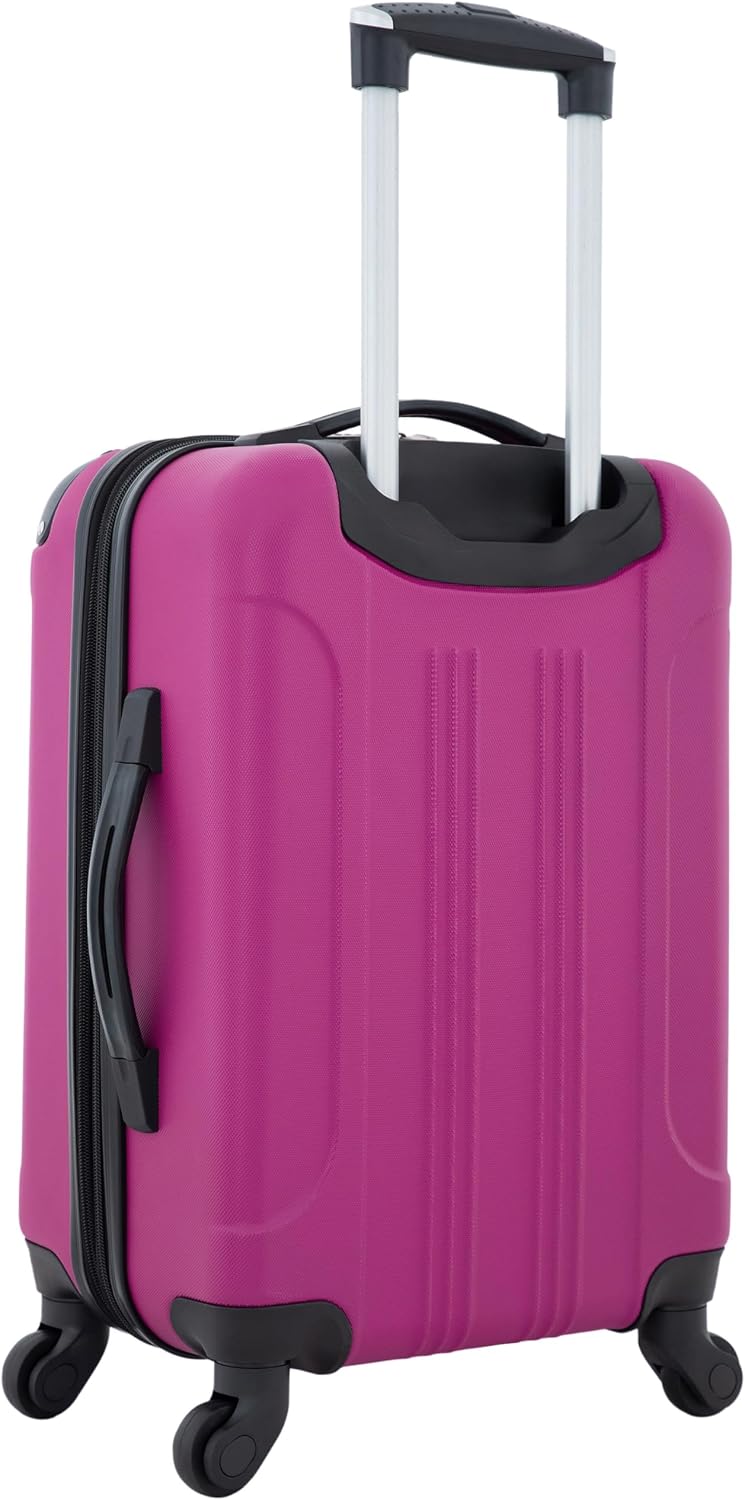 Travelers Club Hardside Carry-On Suitcase – 1-Piece (22" Carry-On), Fuchsia – Fuchsia / 1-Piece (22" Carry-On) – product detail