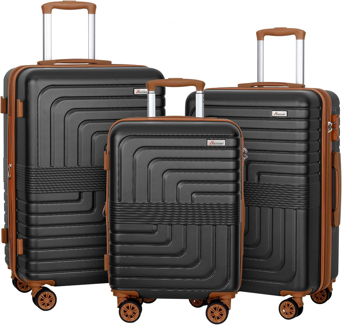 Romswi 3-Piece Hardside Luggage Set – 20, 24 and 28 Inches