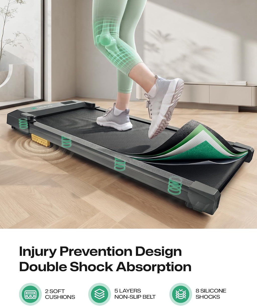 UREVO URTM025 Under-Desk Walking Treadmill – Black – product detail