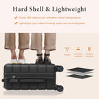 Sweetcrispy V2-2LG-28BK Hardside Suitcase – 28 Inch, Black – Black / 28 Inch – product detail