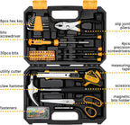 DEKOPRO DKMT50 50-Piece Household Hand Tool Kit – Yellow – product detail