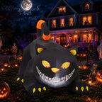 GOOSH 6-Foot Halloween Animated Black Cat Inflatable – Black – product detail
