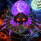 GOOSH 69087 5-Foot Halloween Spider Inflatable – 5 FT Purple